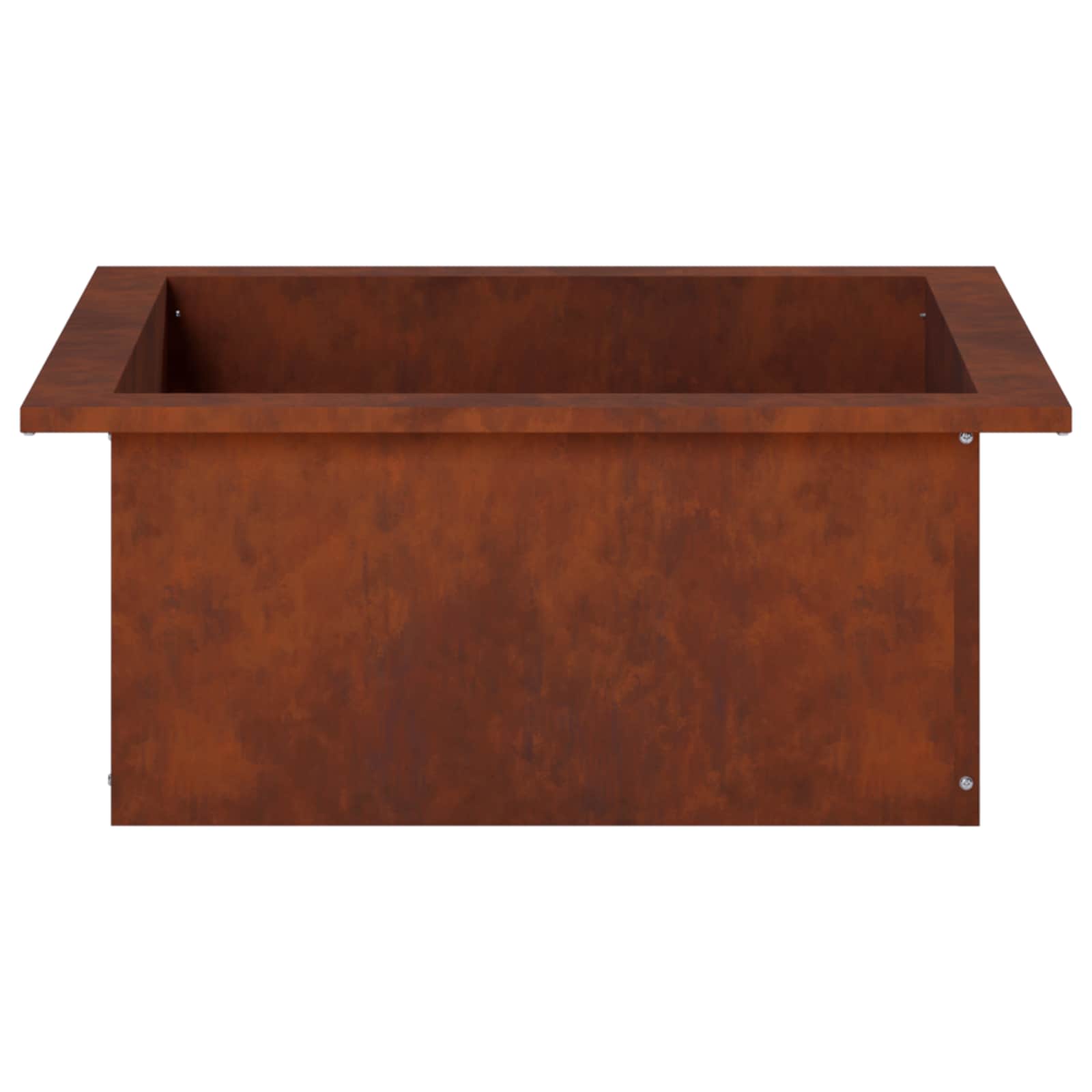 vidaXL Pierścień do ogniska Rdzawy 90 x 90 x 25 cm Stal kortenowska
