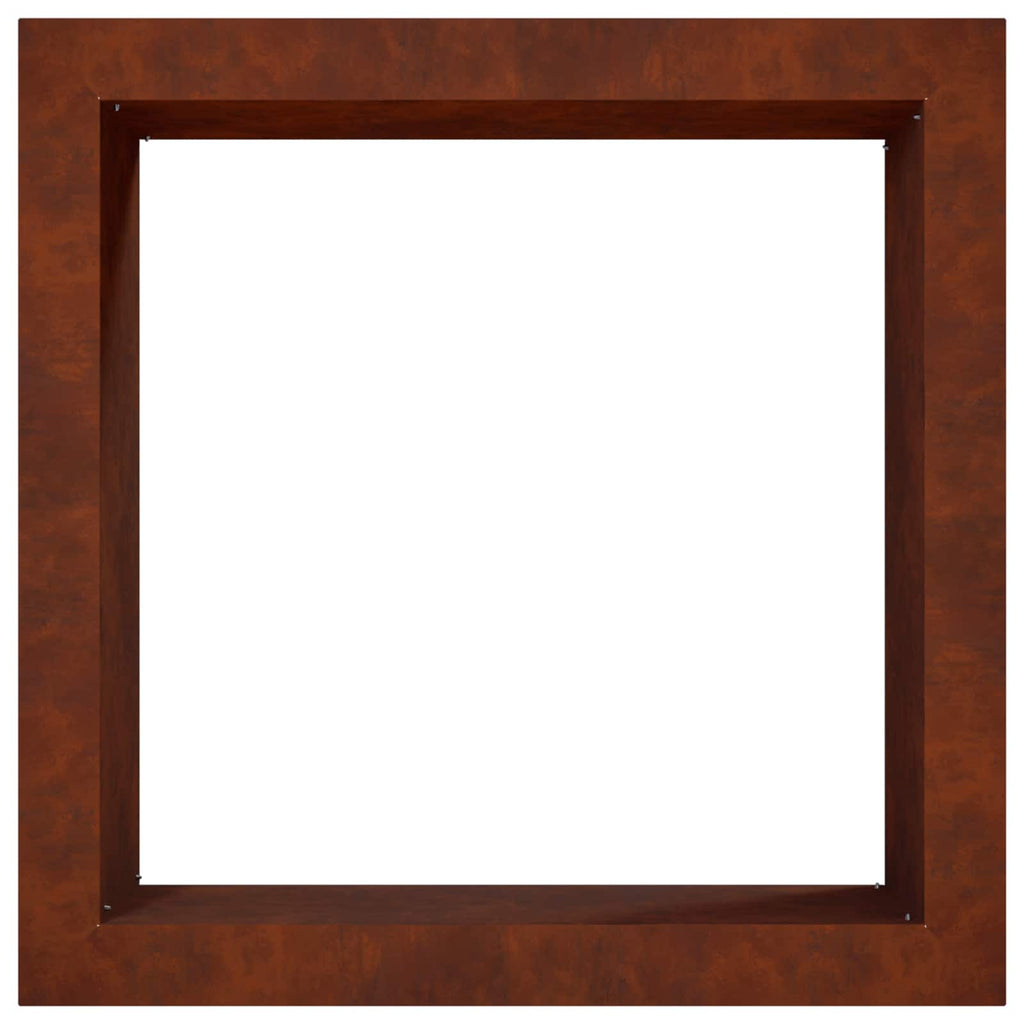 vidaXL Pierścień do ogniska Rdzawy 90 x 90 x 25 cm Stal kortenowska