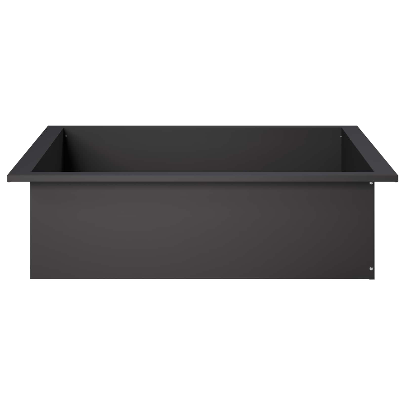 vidaXL Pierścień do ogniska Czarny 90 x 90 x 25 cm Stal