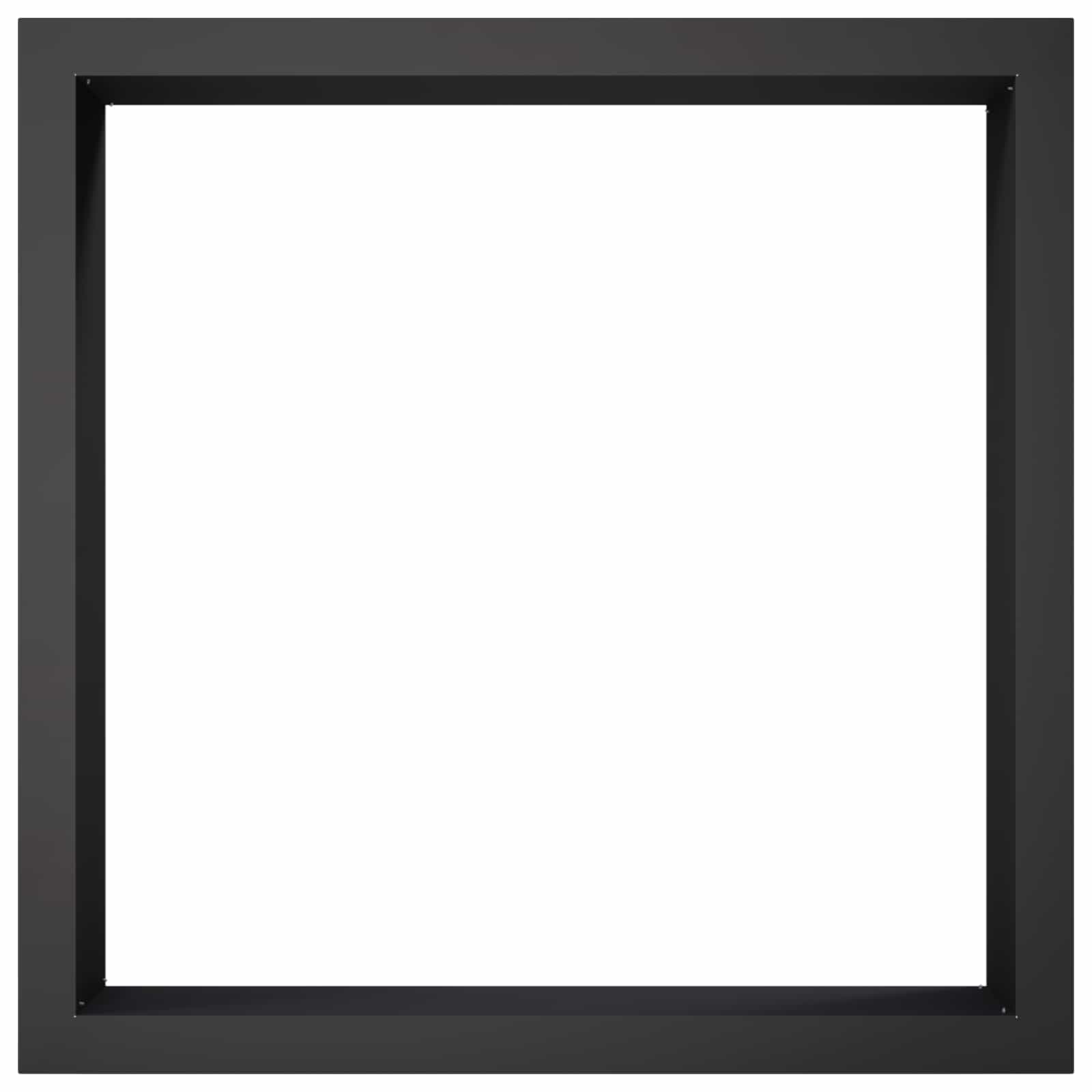 vidaXL Pierścień do ogniska Czarny 90 x 90 x 25 cm Stal