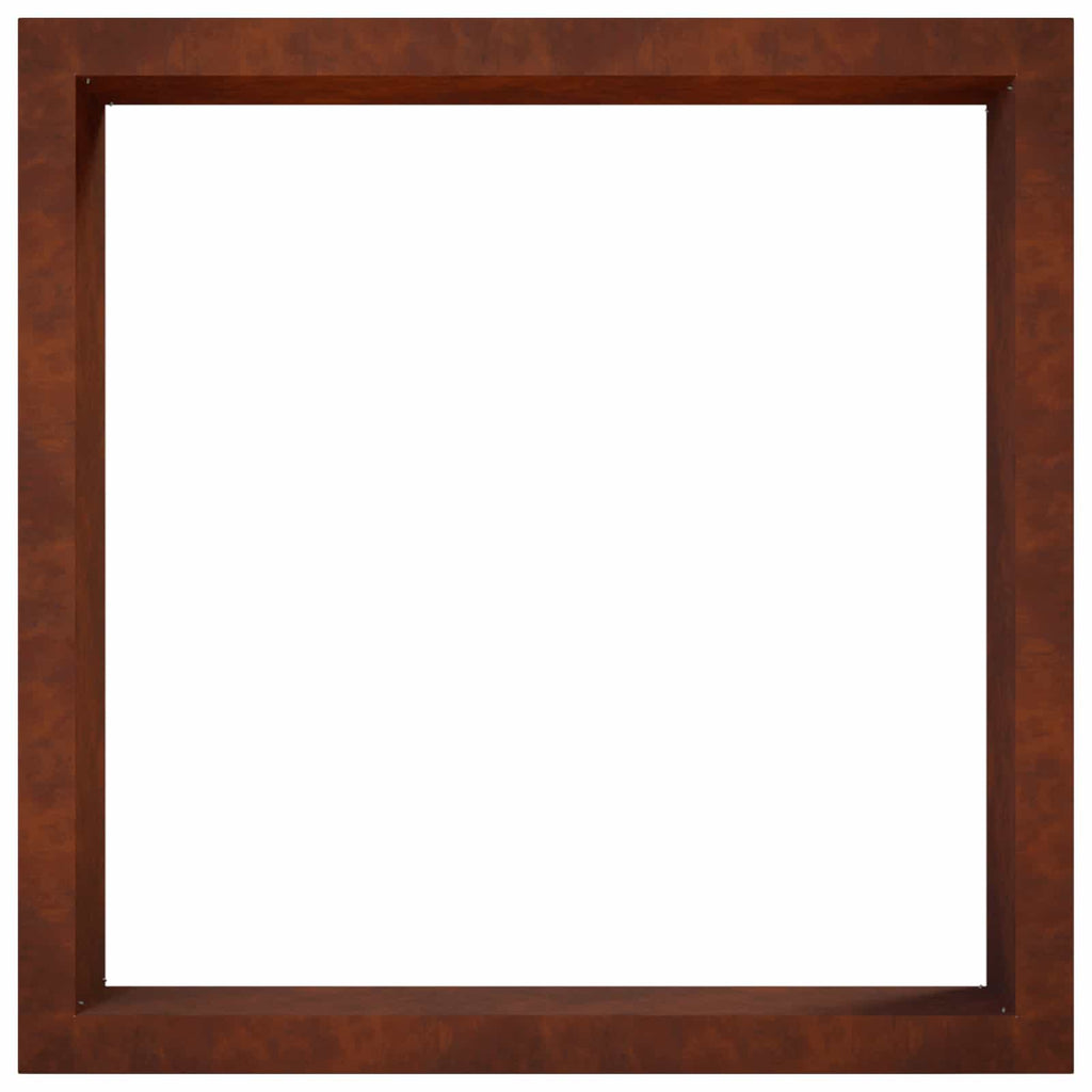 vidaXL Pierścień do ogniska Rdzawy 90 x 90 x 25 cm Stal kortenowska