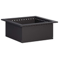 vidaXL Pierścień do ogniska Czarny 60 x 60 x 25 cm Stal