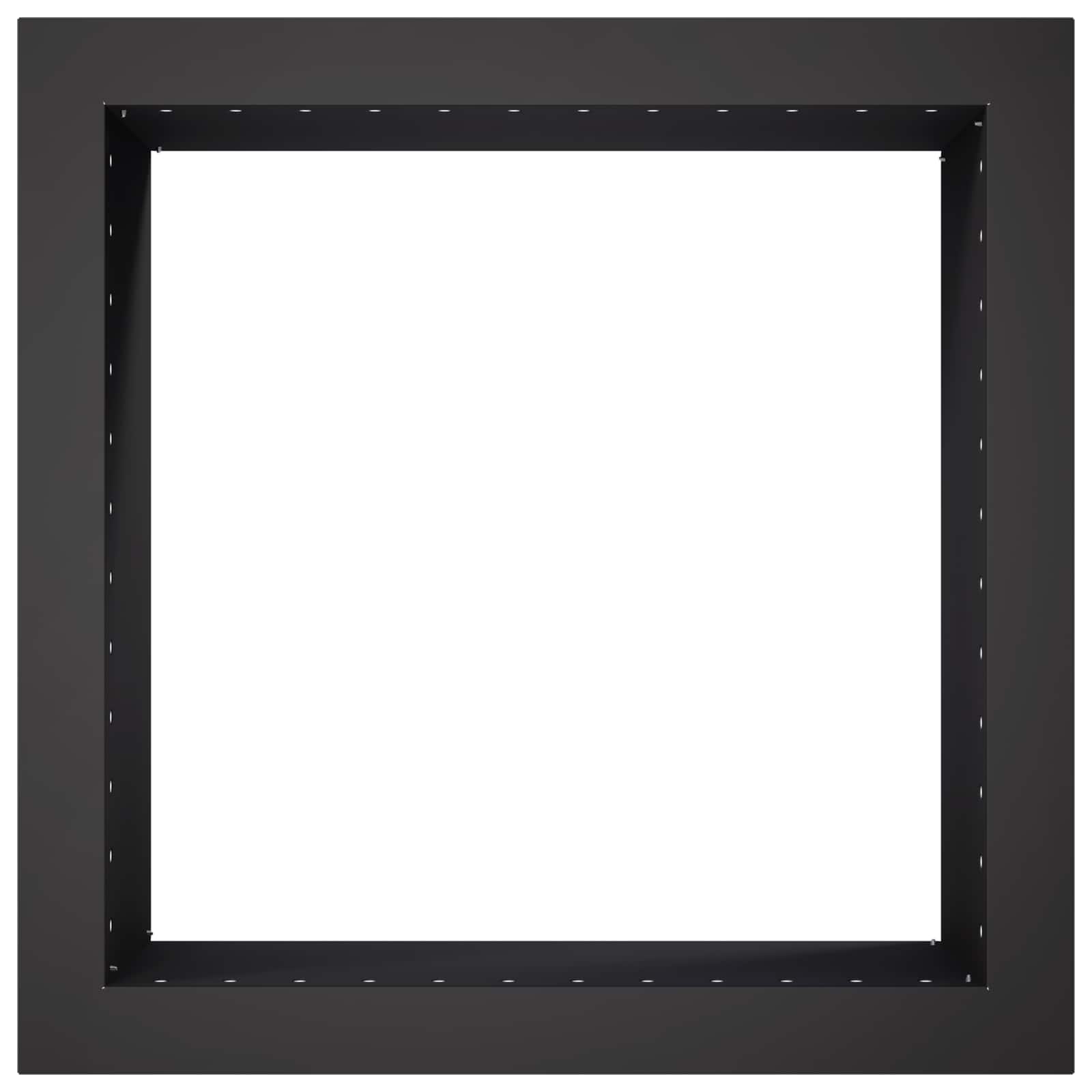 vidaXL Pierścień do ogniska Czarny 60 x 60 x 25 cm Stal