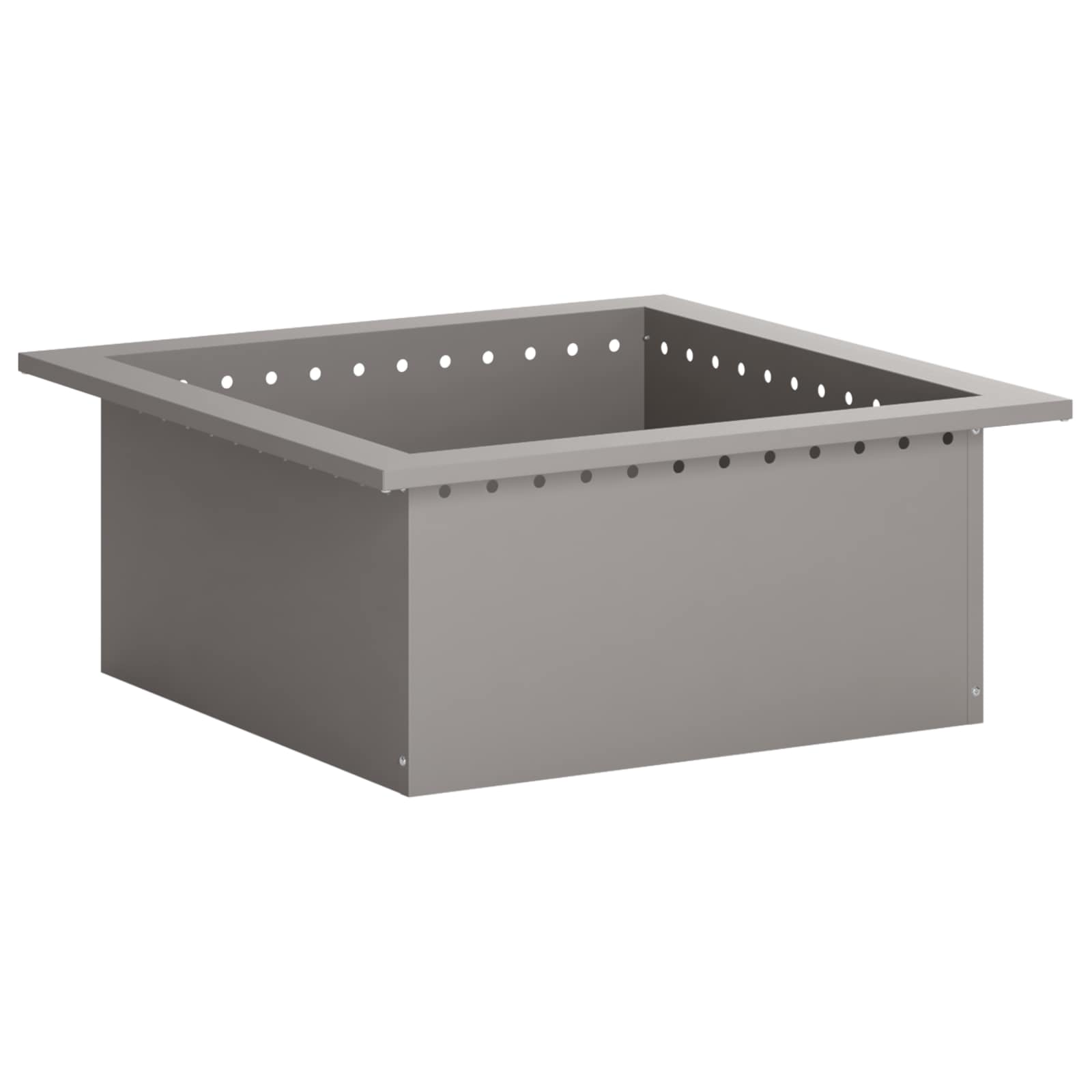 vidaXL Pierścień do ogniska Rdzawy 60 x 60 x 25 cm Stal kortenowska