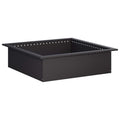 vidaXL Pierścień do ogniska Czarny 80 x 80 x 25 cm Stal