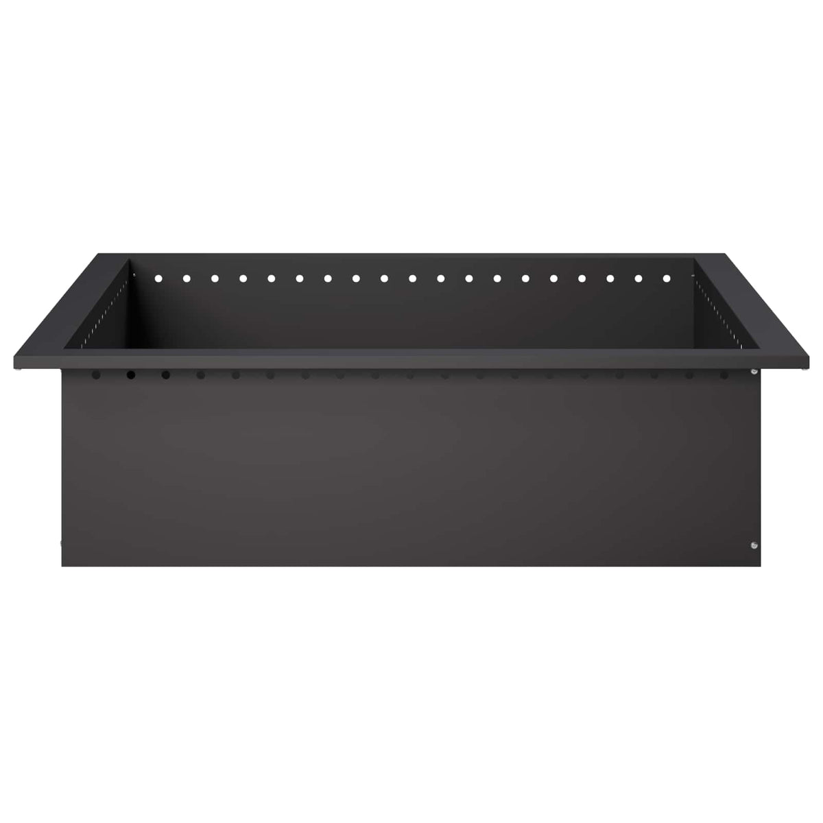 vidaXL Pierścień do ogniska Czarny 90 x 90 x 25 cm Stal