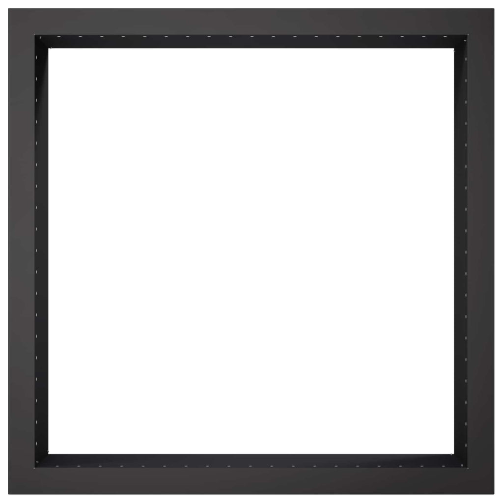 vidaXL Pierścień do ogniska Czarny 90 x 90 x 25 cm Stal
