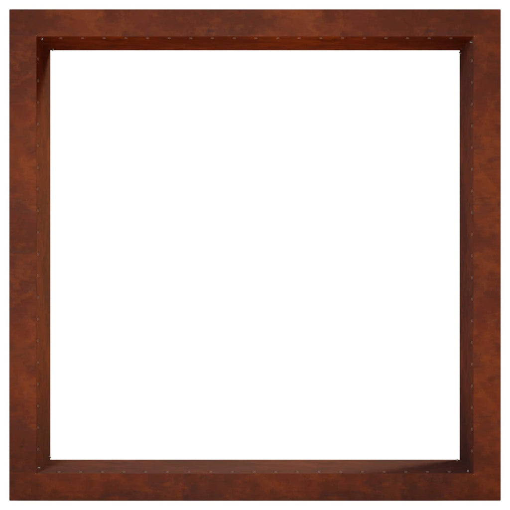 vidaXL Pierścień do ogniska Rdzawy 100 x 100 x 25 cm Stal kortenowska