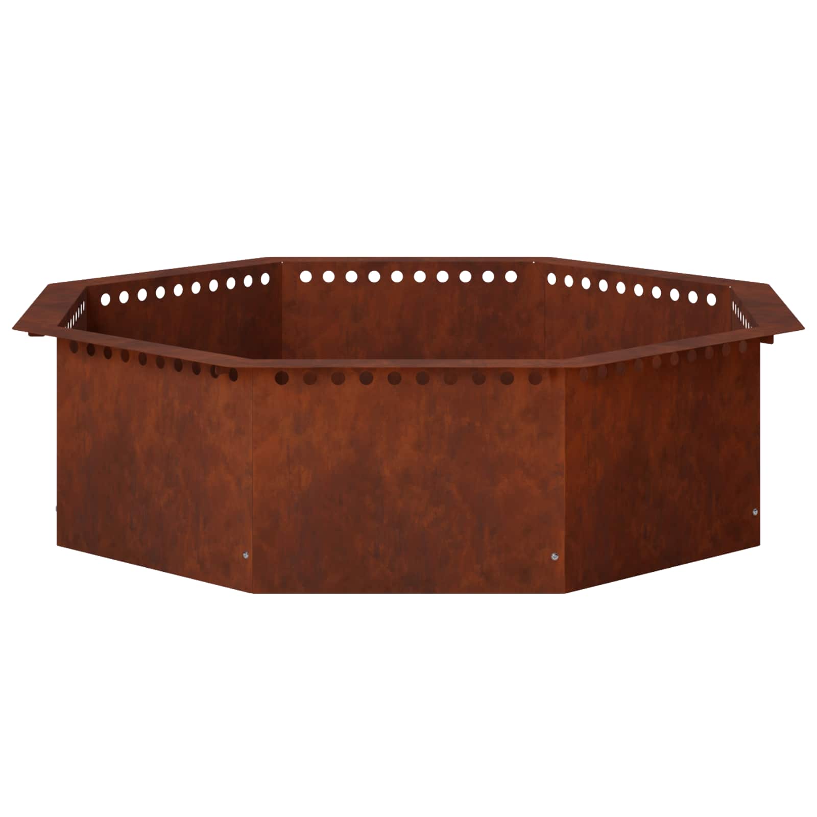 vidaXL Pierścień do ogniska Rdzawy 80 x 80 x 25 cm Stal kortenowska