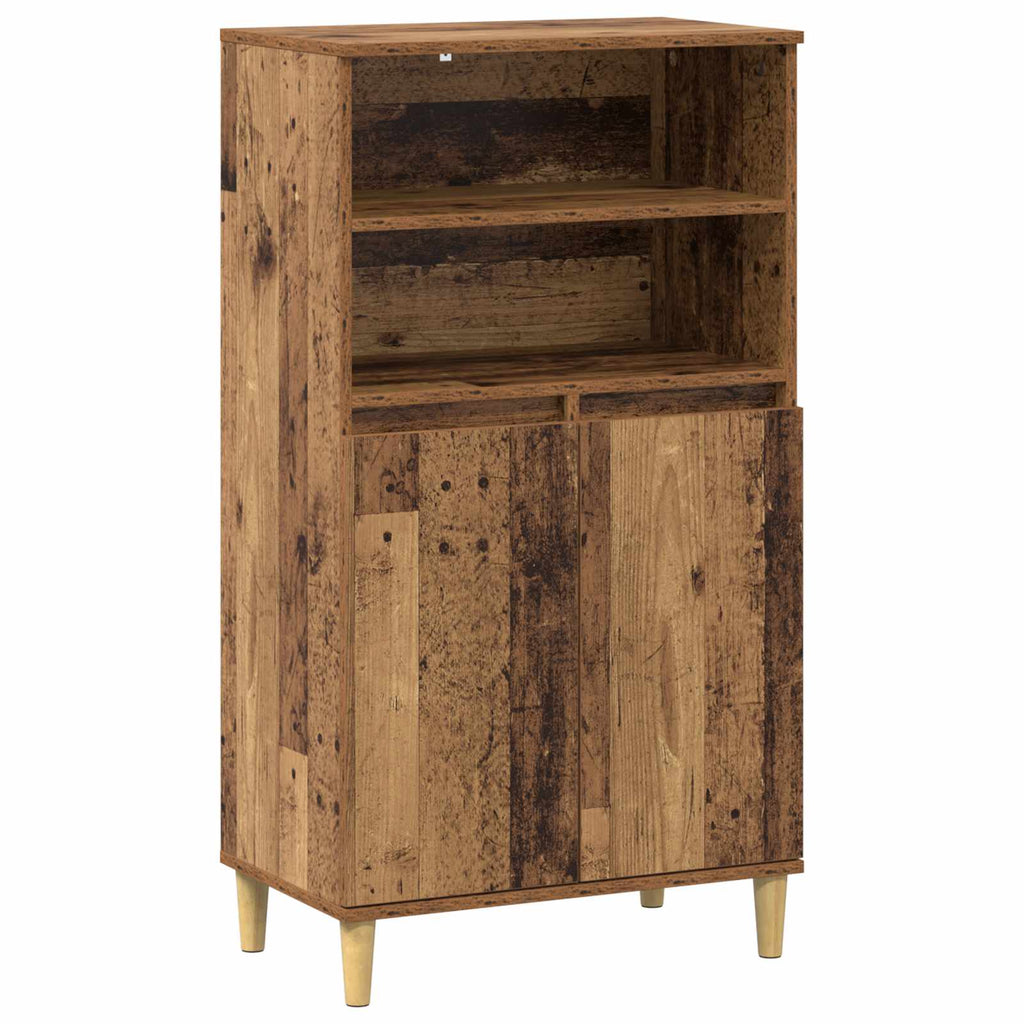 vidaXL Highboard Drewno dębowe 60 x 36 x 110 cm Drewno inżynieryjne