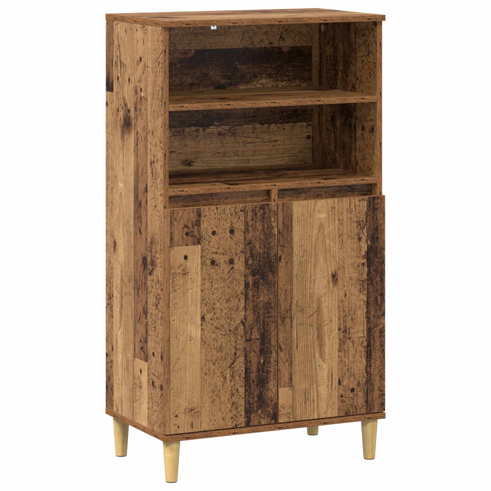 vidaXL Highboard Drewno dębowe 60 x 36 x 110 cm Drewno inżynieryjne