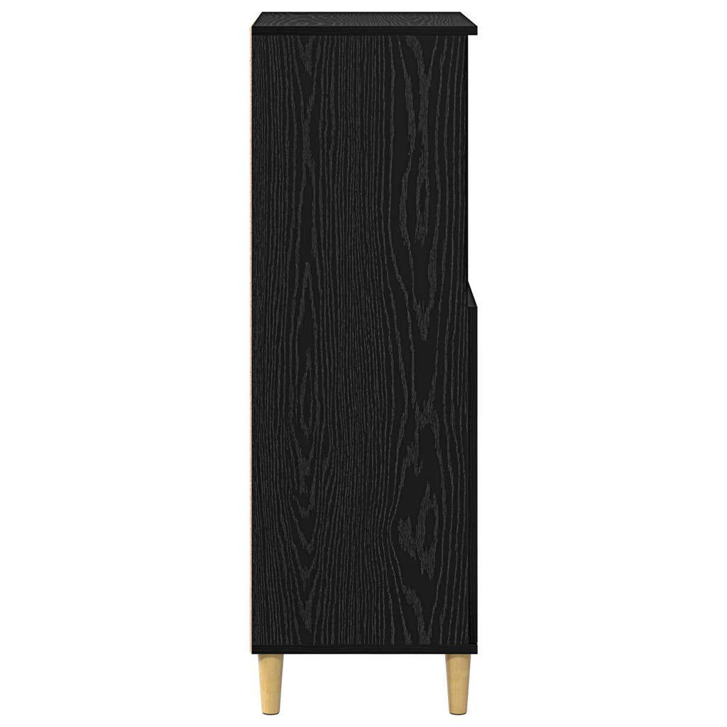 vidaXL Highboard Czarny dąb 60 x 36 x 110 cm Drewno inżynieryjne