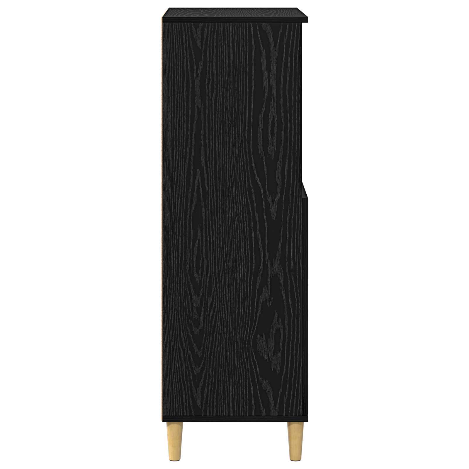 vidaXL Highboard Czarny dąb 60 x 36 x 110 cm Drewno inżynieryjne