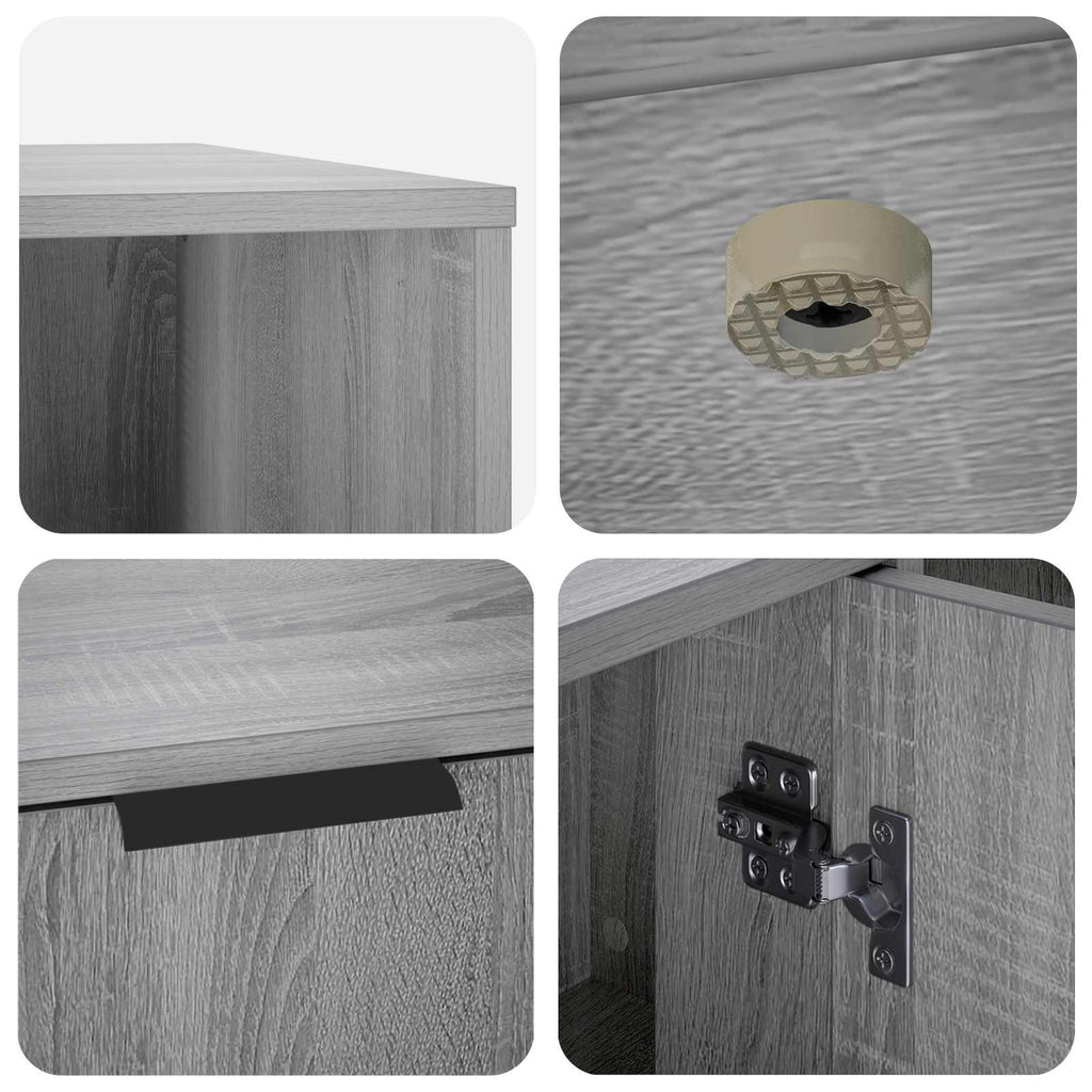 vidaXL Meble dla kota Szary Sonoma 100 x 49 x 45 cm