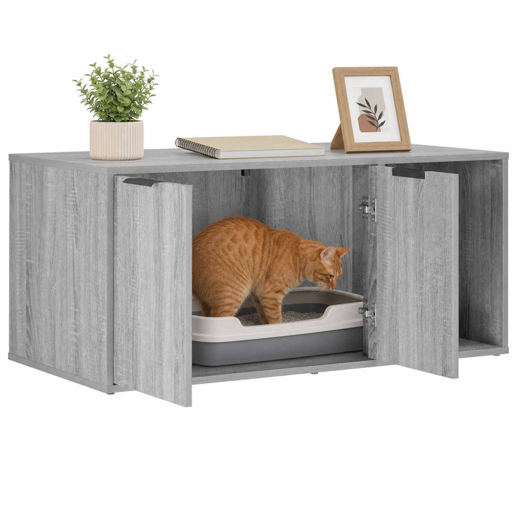 vidaXL Meble dla kota Szary Sonoma 100 x 49 x 45 cm