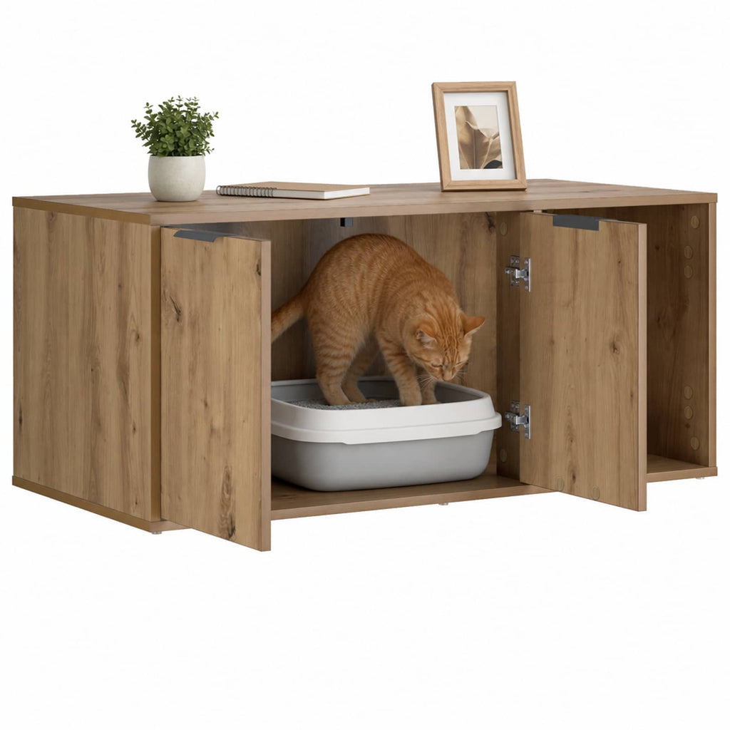 vidaXL Meble dla kota Dąb artisan 100 x 49 x 45 cm Drewno inżynieryjne