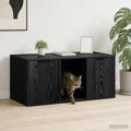 vidaXL Meble dla kota Czarny dąb 100 x 49 x 45 cm Drewno inżynieryjne