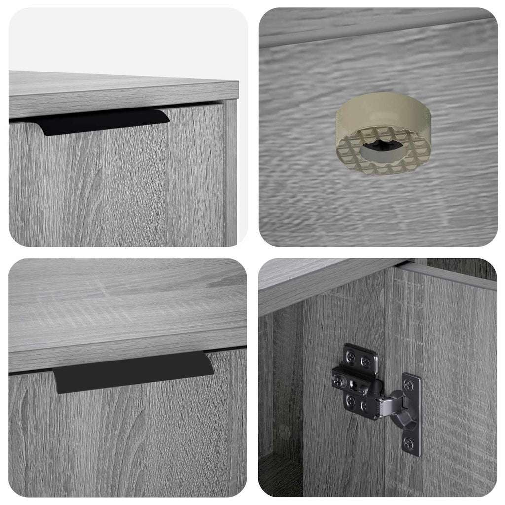 vidaXL Meble dla kota Szary Sonoma 100 x 49 x 45 cm