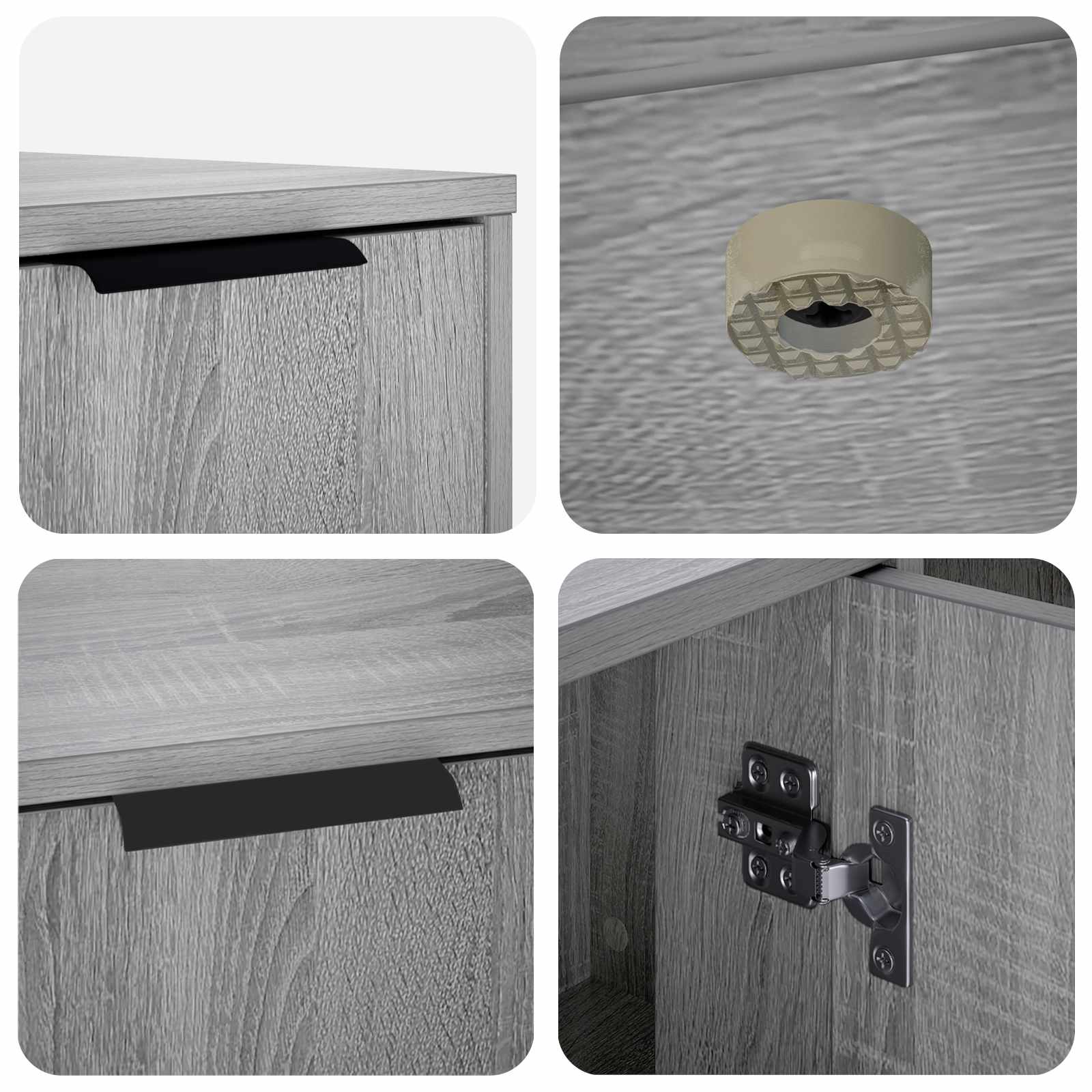 vidaXL Meble dla kota Szary Sonoma 100 x 49 x 45 cm