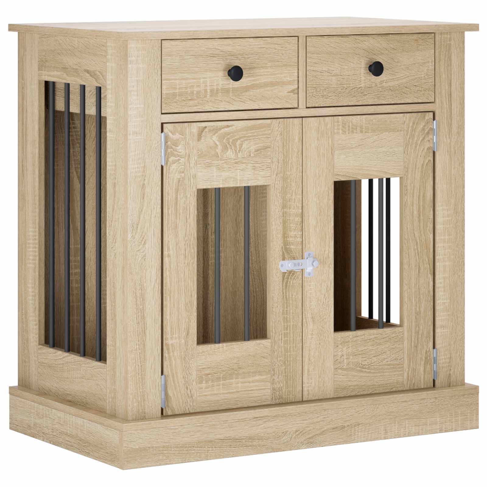 vidaXL Meble na klatkę dla psa dąb Sonoma 80 x 47,5 x 80 cm