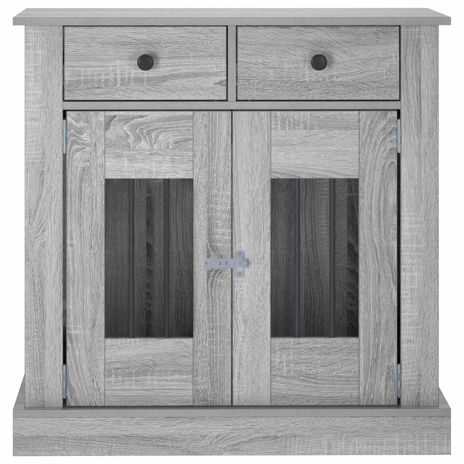 vidaXL Meble na klatkę dla psa Szary Sonoma 80 x 47,5 x 80 cm