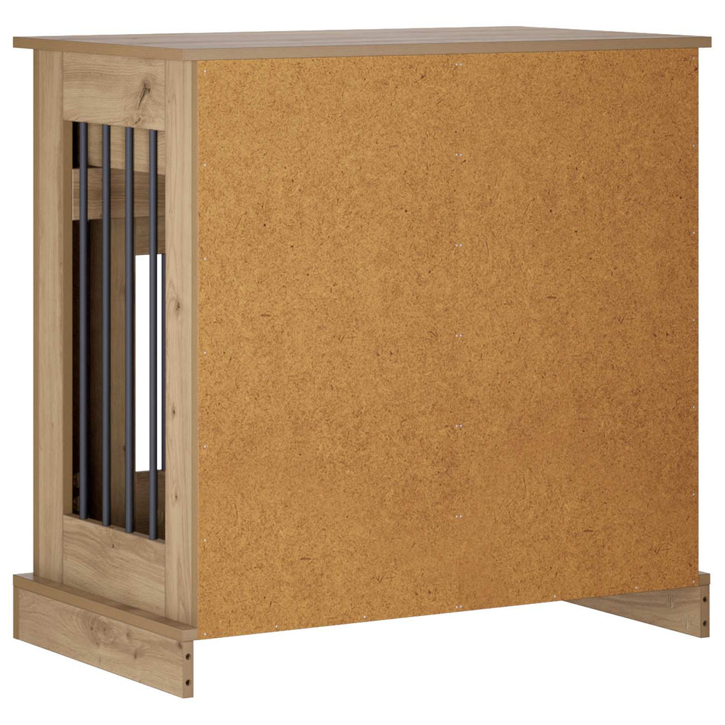 vidaXL Meble na klatkę dla psa Dąb artisan 80 x 47,5 x 80 cm