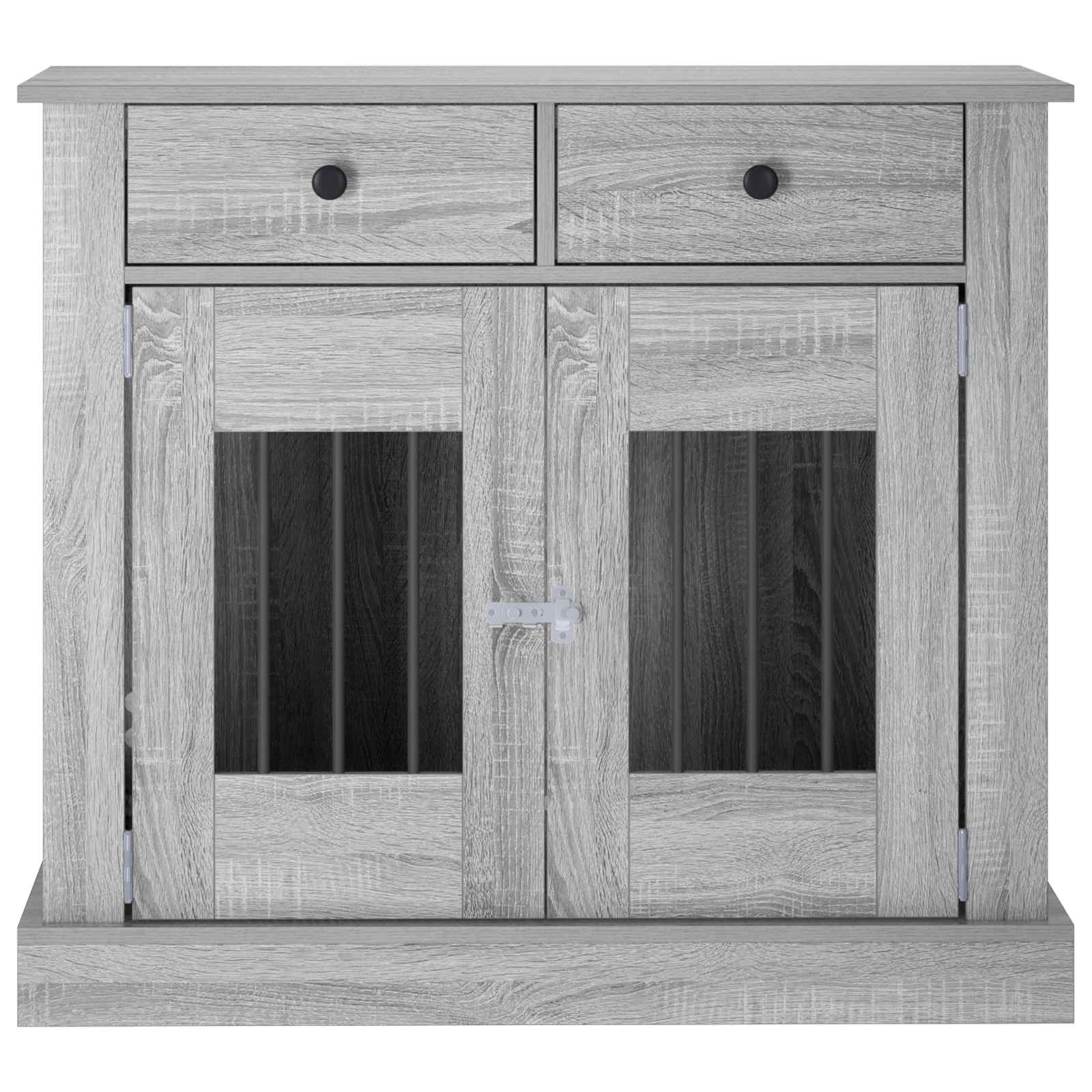 vidaXL Meble na klatkę dla psa Szary Sonoma 90 x 47,5 x 80 cm