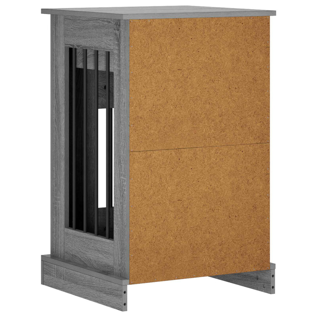 vidaXL Meble na klatkę dla psa Szary Sonoma 50 x 47,5 x 80 cm