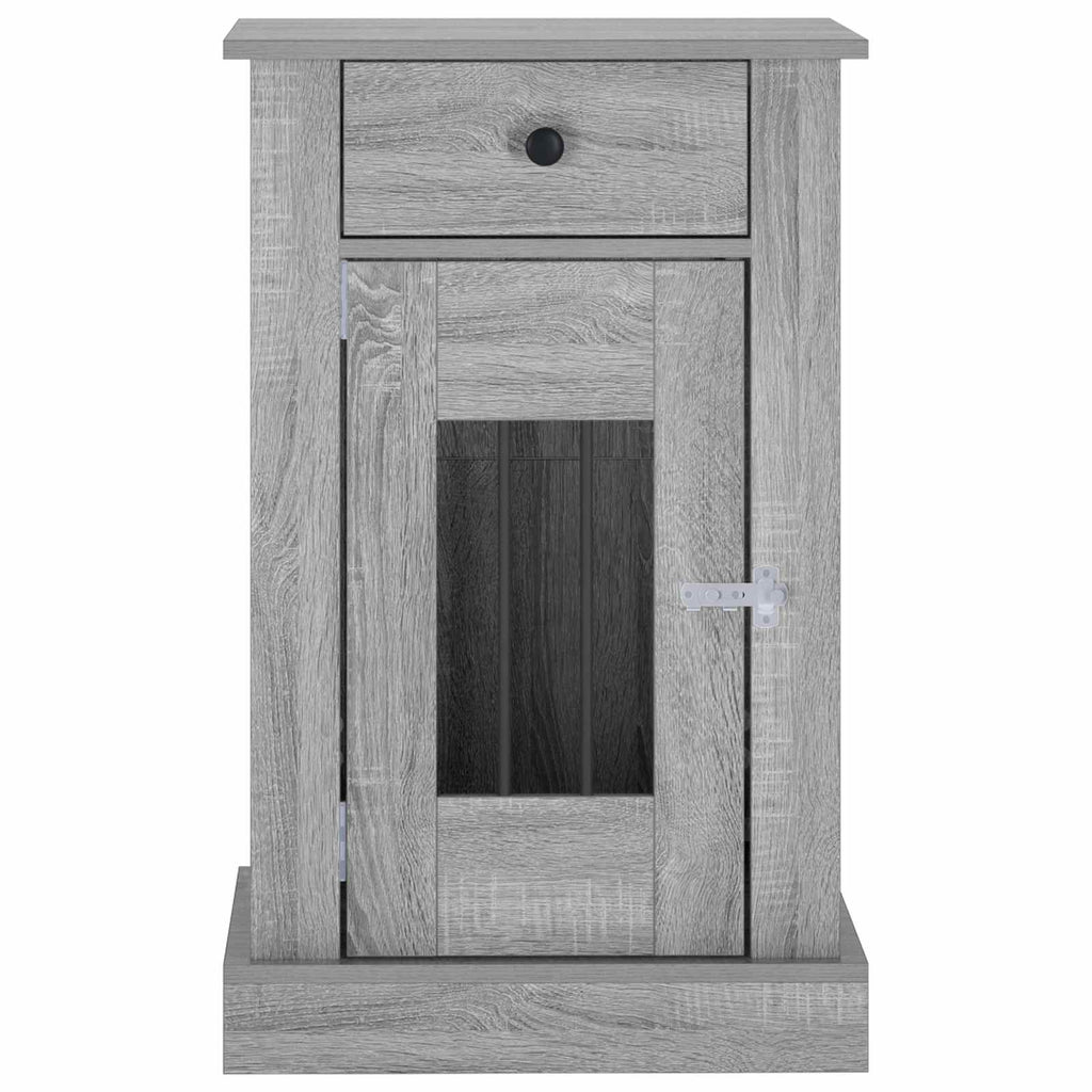 vidaXL Meble na klatkę dla psa Szary Sonoma 50 x 47,5 x 80 cm