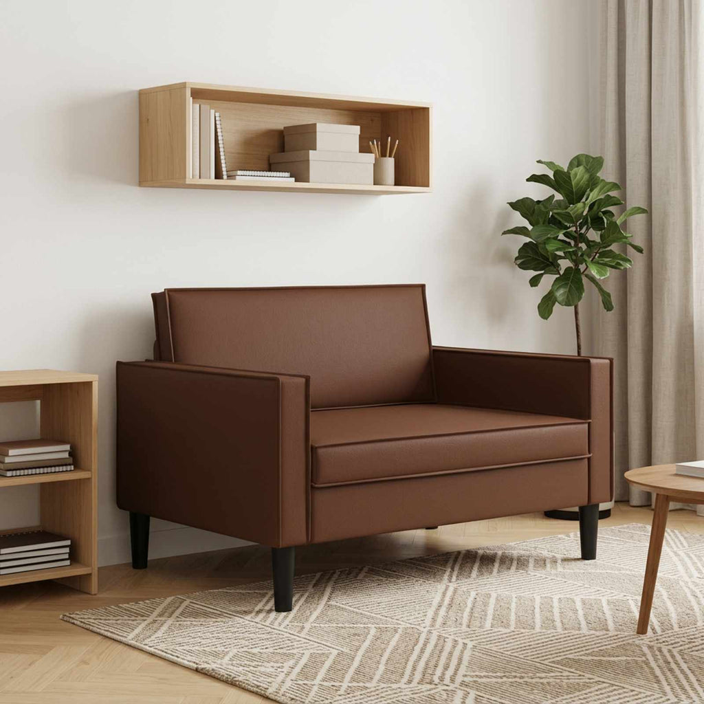 vidaXL Fotel XL brązowy Ekoskóra