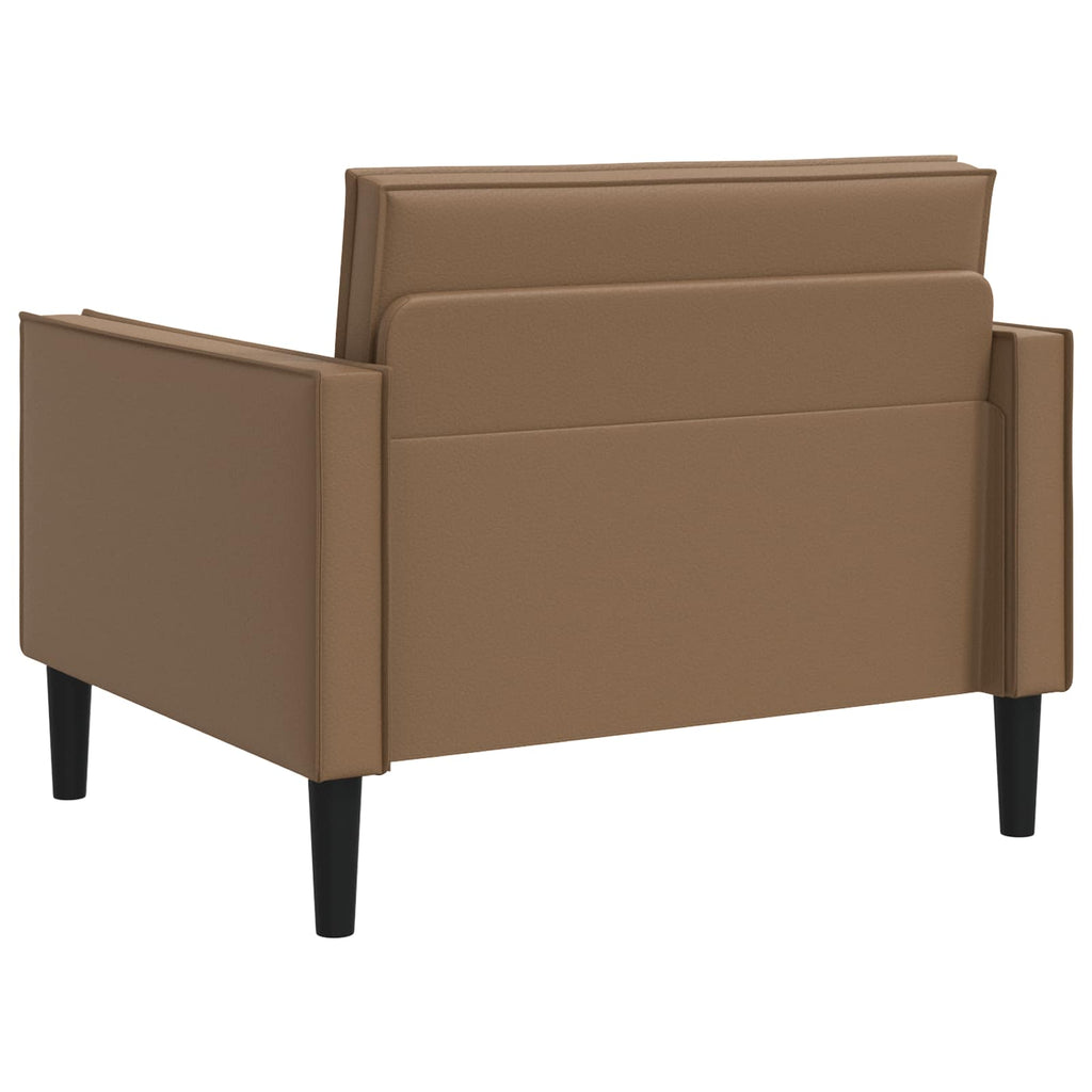 vidaXL Fotel XL Cappuccino Ekoskóra