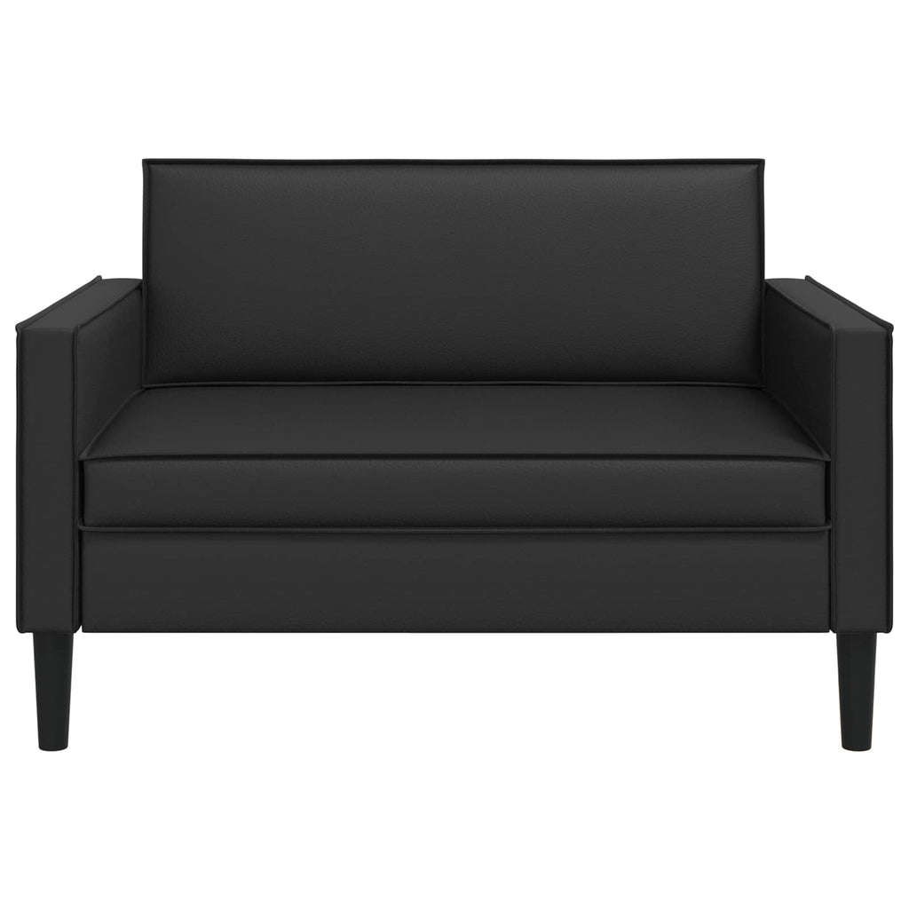 vidaXL Fotel XXL Czarny Ekoskóra
