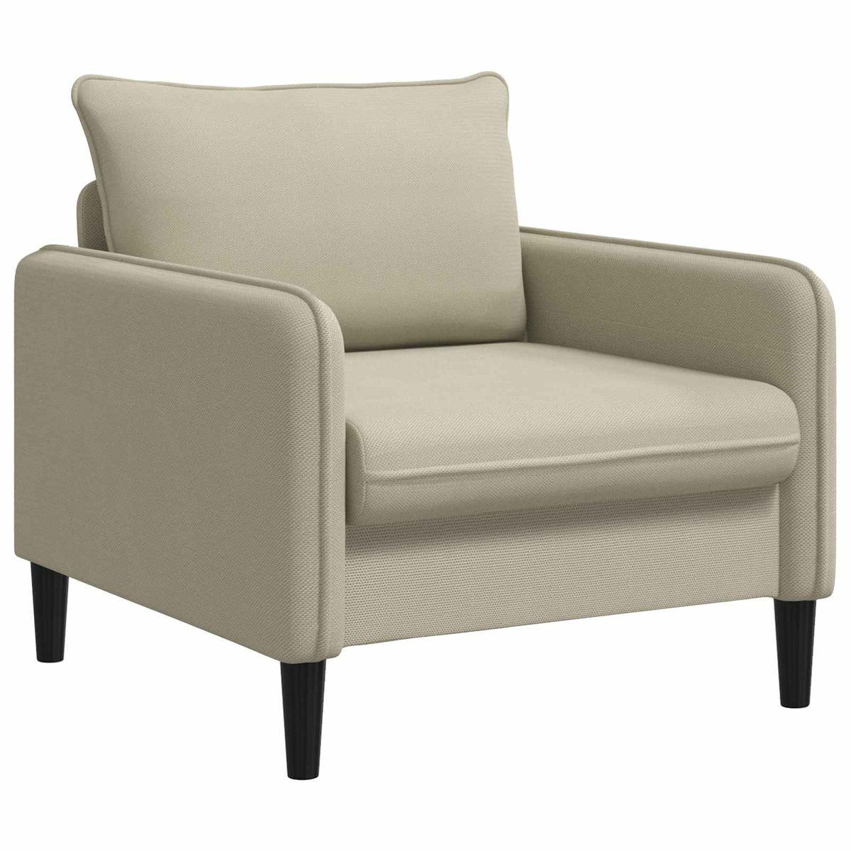 vidaXL Fotel XL piaskowy Welur