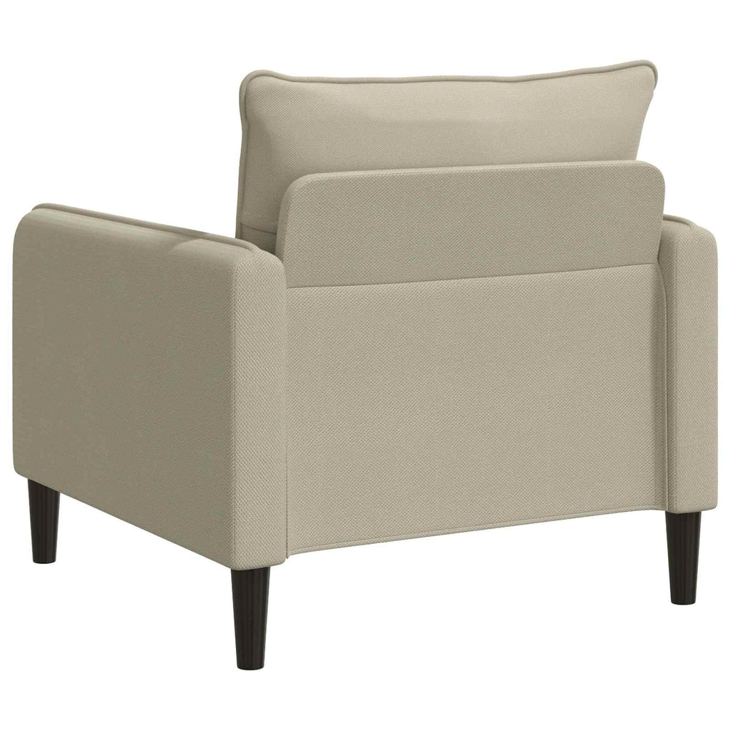 vidaXL Fotel XL piaskowy Welur
