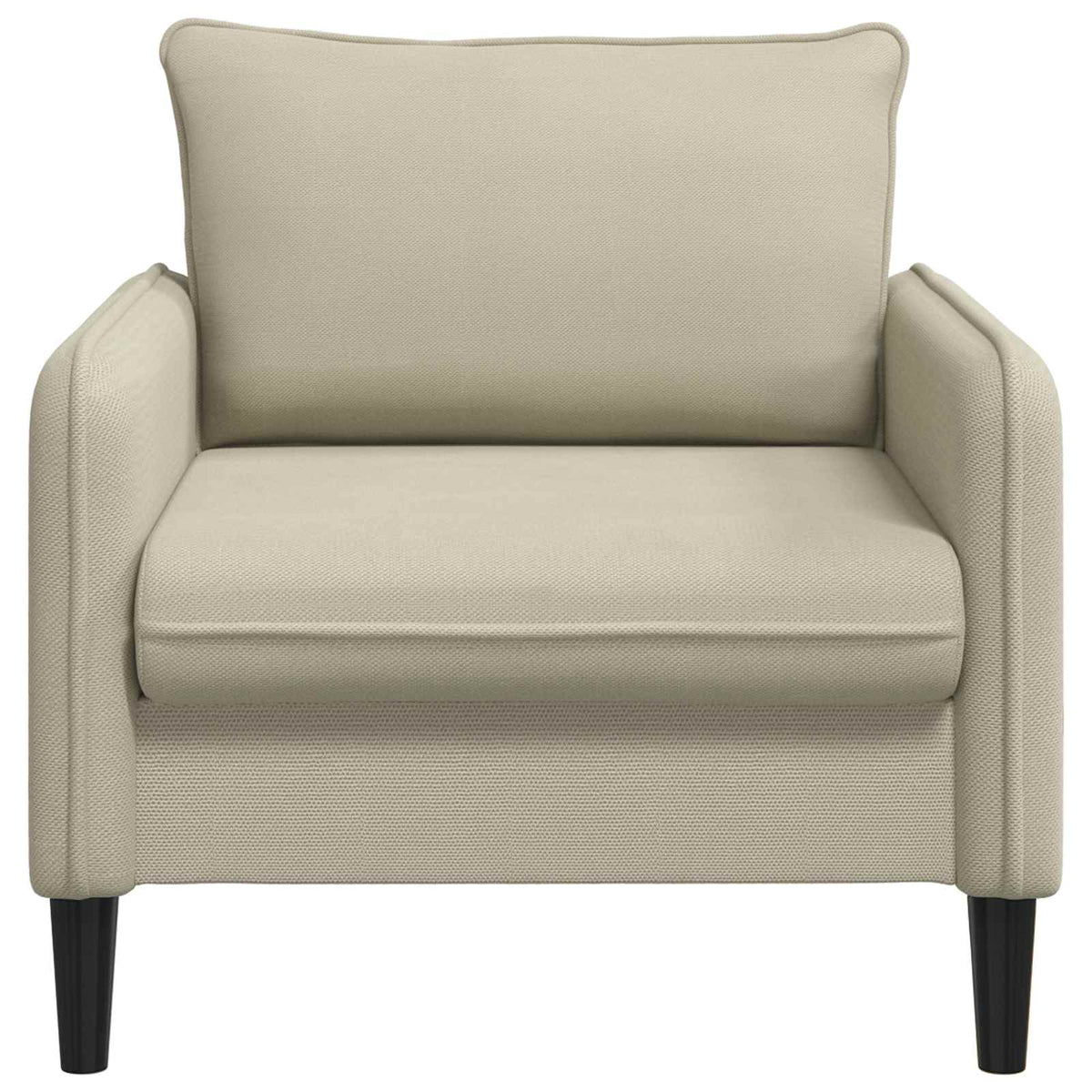 vidaXL Fotel XL piaskowy Welur