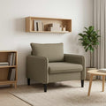 vidaXL Fotel XL Khaki Welur