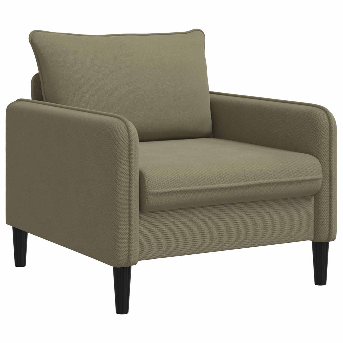 vidaXL Fotel XL Khaki Welur