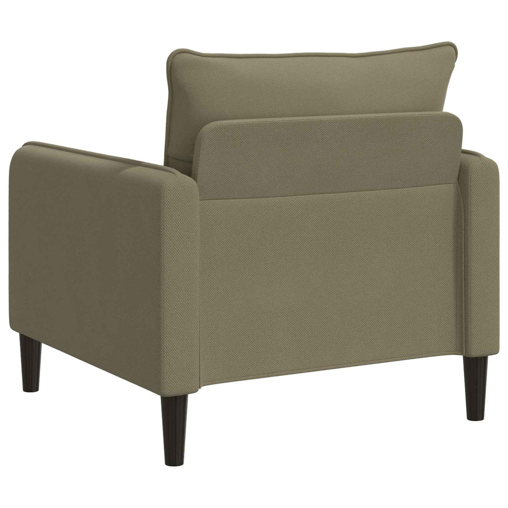 vidaXL Fotel XL Khaki Welur