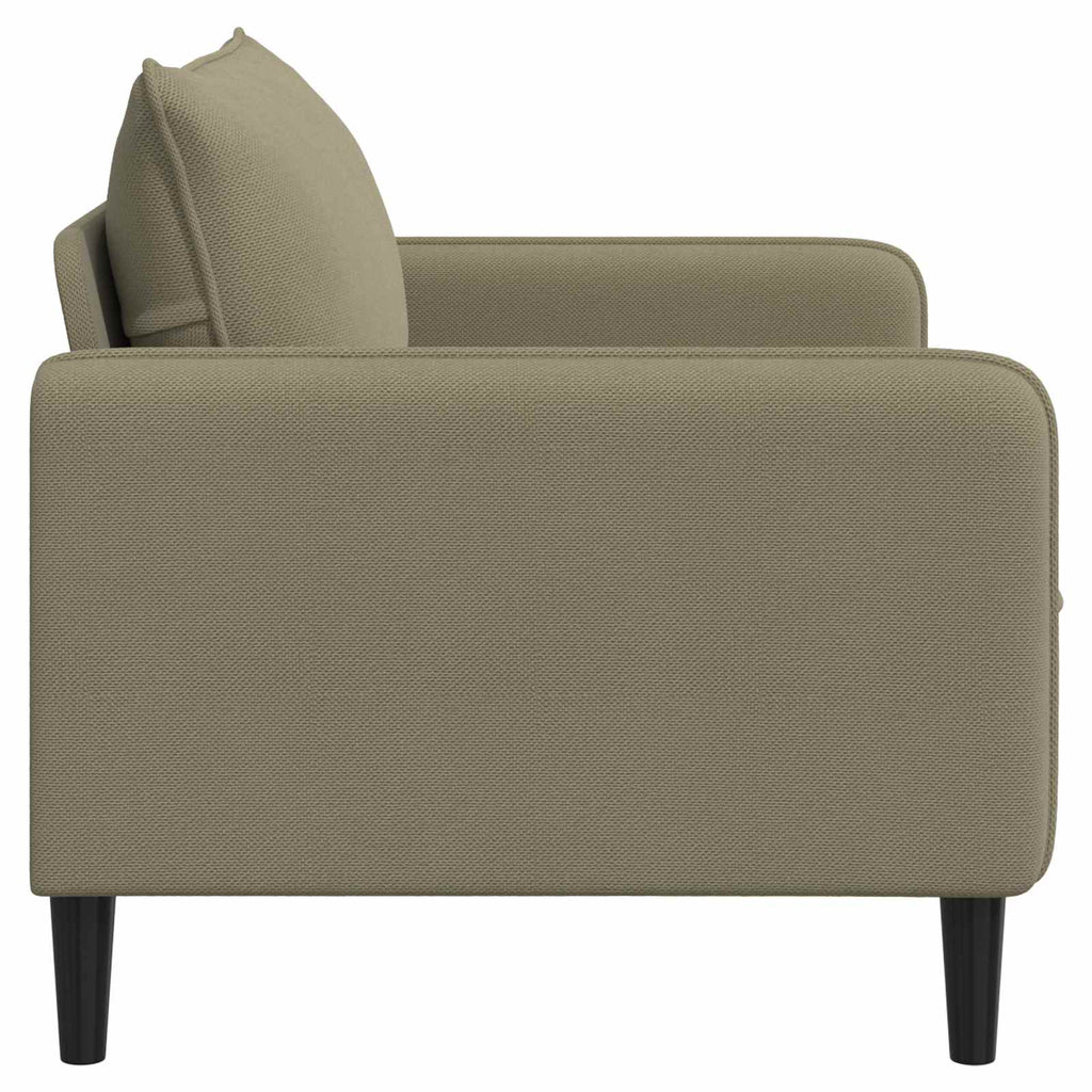 vidaXL Fotel XL Khaki Welur