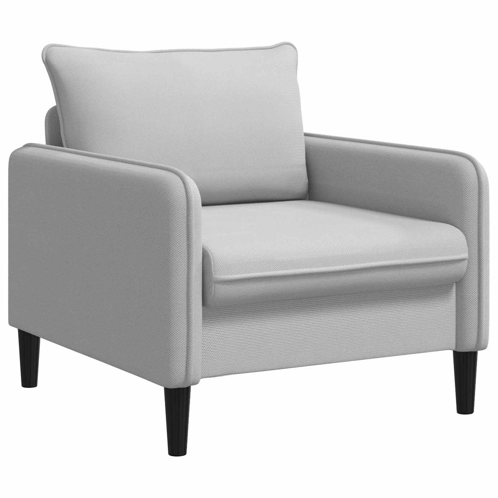vidaXL Fotel XL jasnoszary Welur
