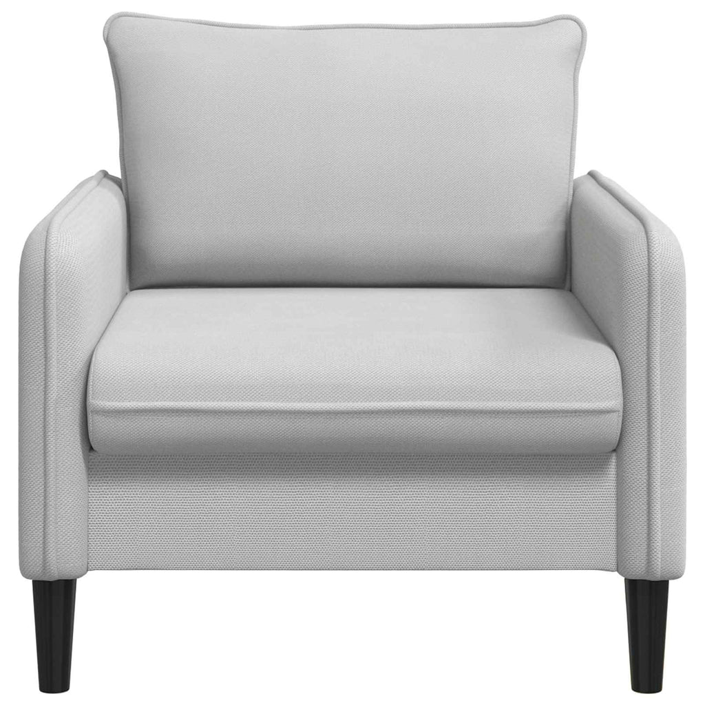vidaXL Fotel XL jasnoszary Welur