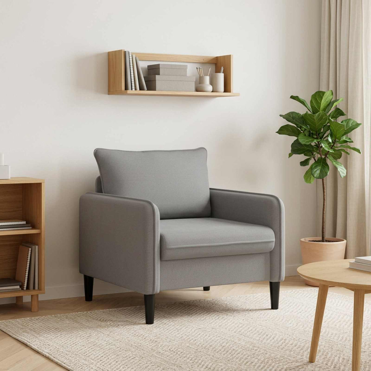 vidaXL Fotel XL ciemnoszary Welur
