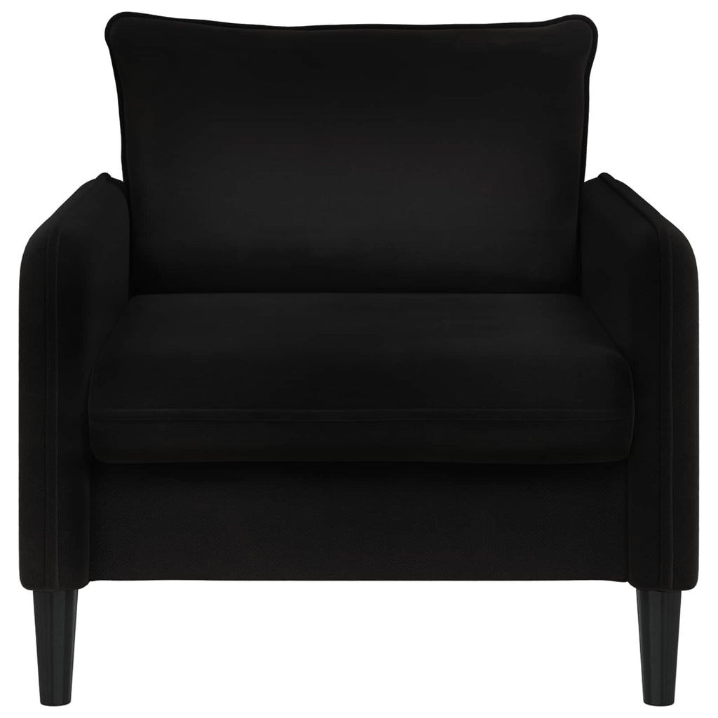 vidaXL Fotel XL Czarny Welur