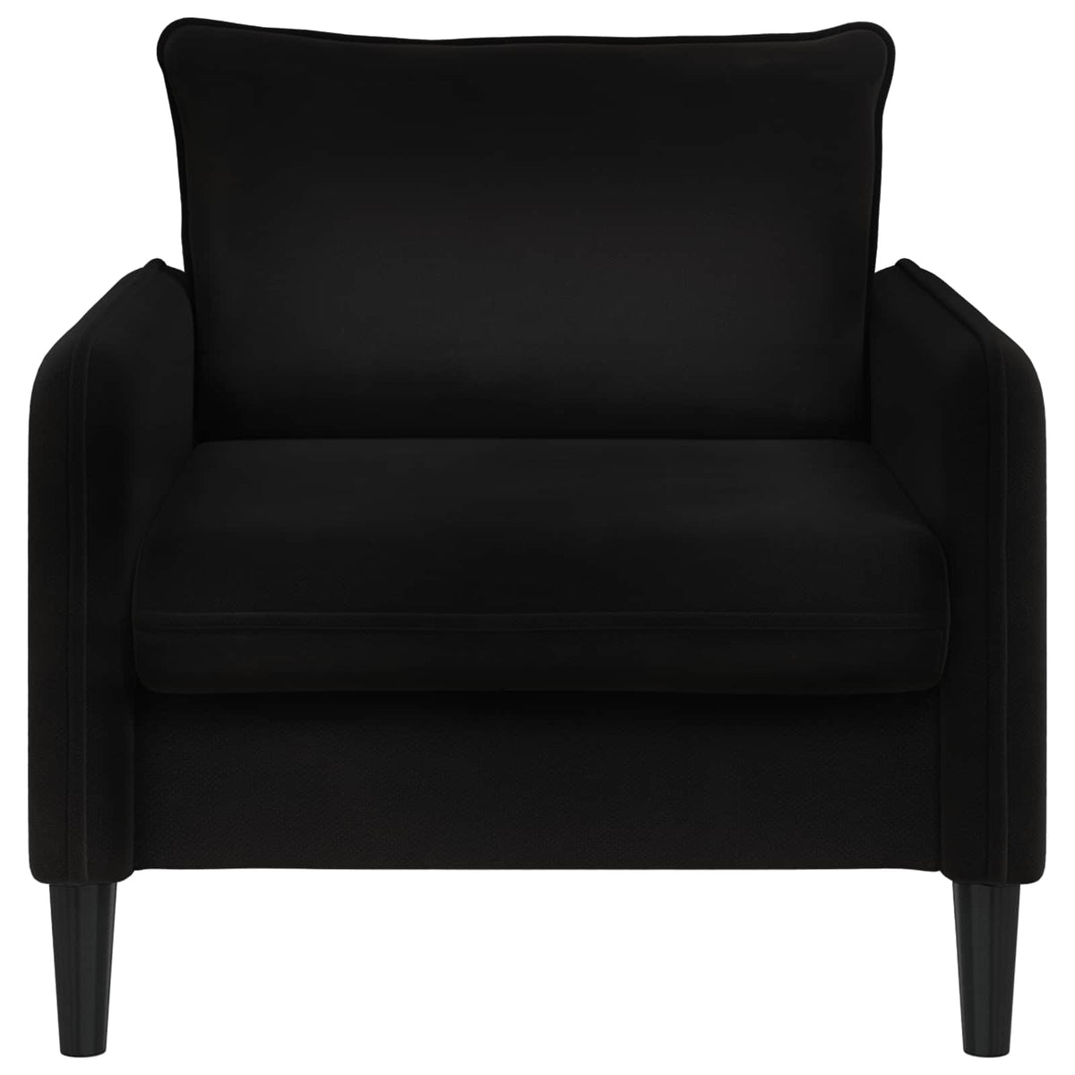 vidaXL Fotel XL Czarny Welur