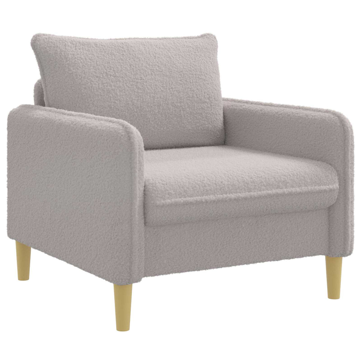 vidaXL Fotel XL jasnoszary Bouclé