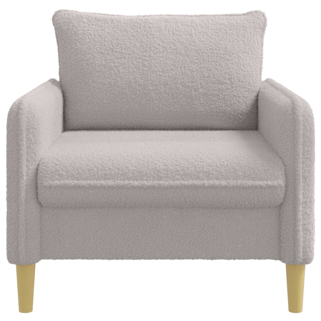 vidaXL Fotel XL jasnoszary Bouclé