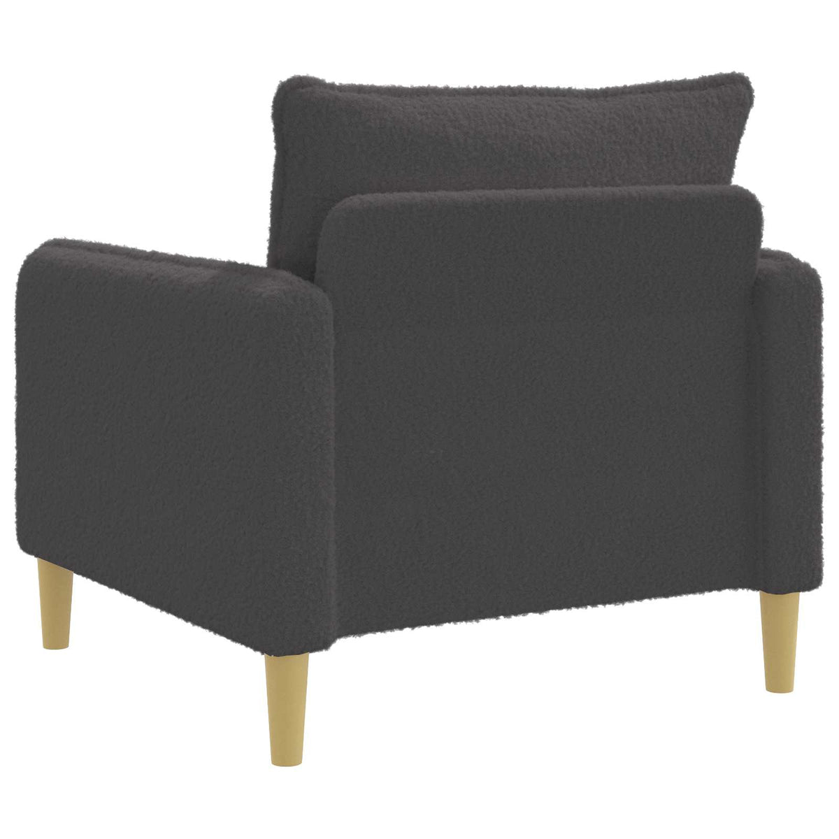 vidaXL Fotel XL ciemnoszary Bouclé