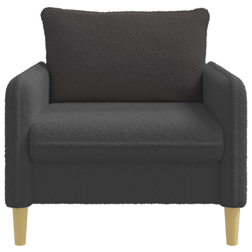 vidaXL Fotel XL ciemnoszary Bouclé