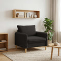 vidaXL Fotel XL Czarny Bouclé