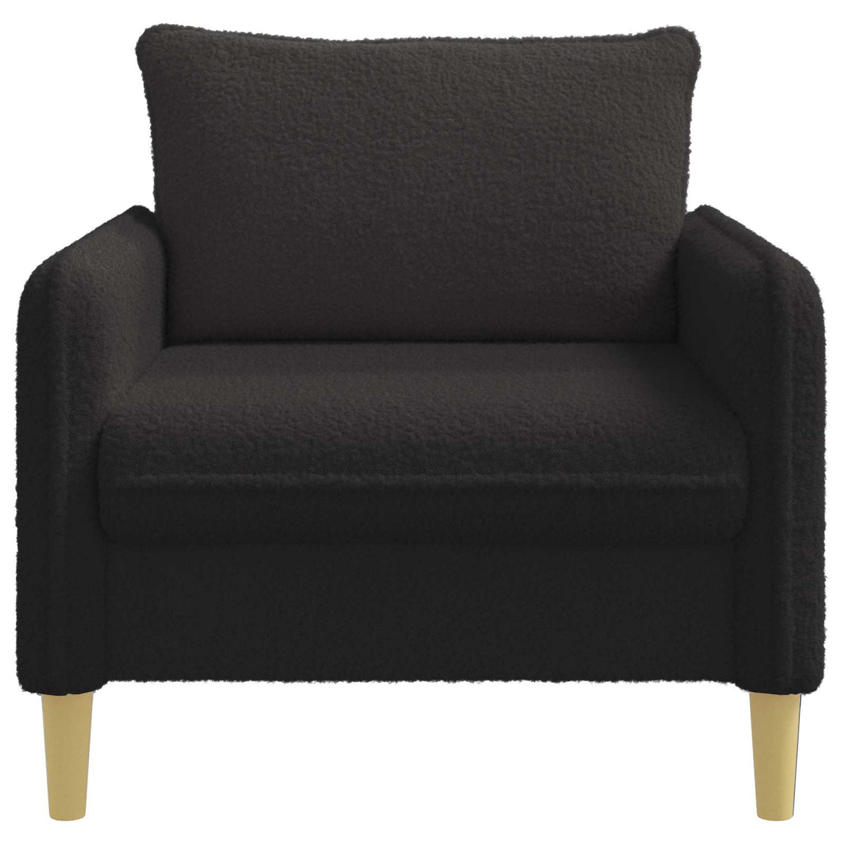 vidaXL Fotel XL Czarny Bouclé